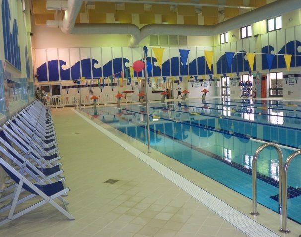 Piscina coperta della base US Navy di Capodichino servita dagli impianti Polipanel