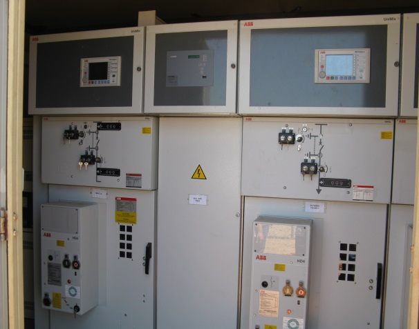 Quadri elettrici di media tensione installati presso la base US Navy di Niscemi